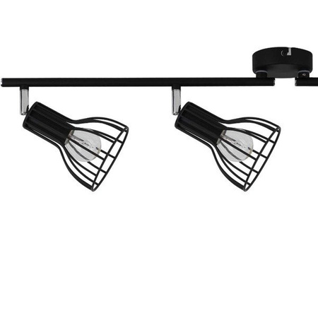 Lampa listwa czarna z drutu 4pkt MEGAN 105cm 2743404