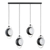 Lampa wisząca ALFA OLIMPIA CZARNA 4xE27 70cm | 63159