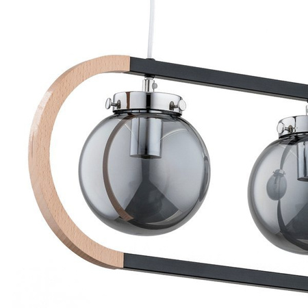 Lampa wisząca ALFA RINO DREWNIANA 3xE14 15cm | 62146