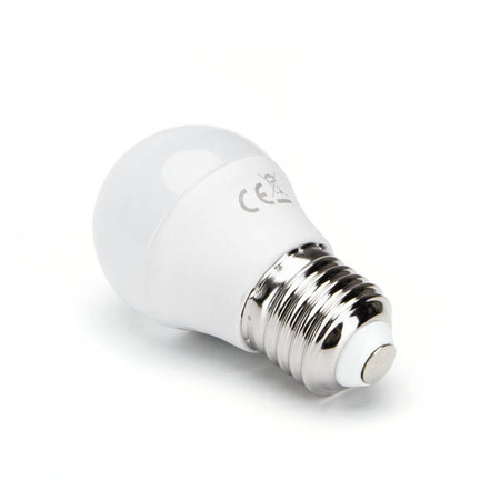 Żarówka LED E27 7W ciepła 3000K kulka G45
