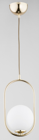 Lampa wisząca ALFA NOVAL M ZŁOTA 1xE14 17cm | 60698