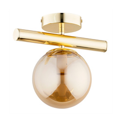 Lampa sufitowa ALFA ERAL ZŁOTA 1xE14 26cm | 61224