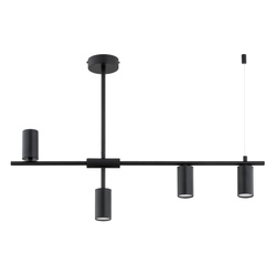 Lampa sufitowa ALFA SAUR CZARNA 4xGU10 81cm | 63321