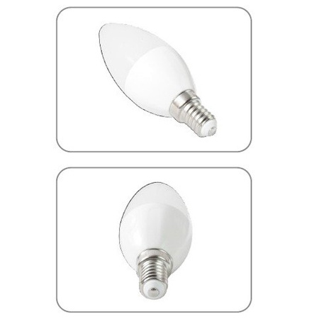 Żarówka LED E14 7W zimna 6400K świeczka C37