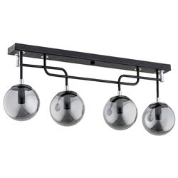 Lampa sufitowa ALFA GATUS CZARNA 4xE14 69cm | 63027