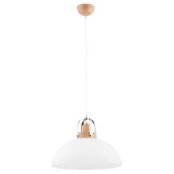 Lampa wisząca ALFA ECLAT DREWNIANA 1xE27 40cm | 60581