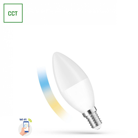 Żarówka świecowa LED 5W E-14 230V CCT WI-FI/BT SMART