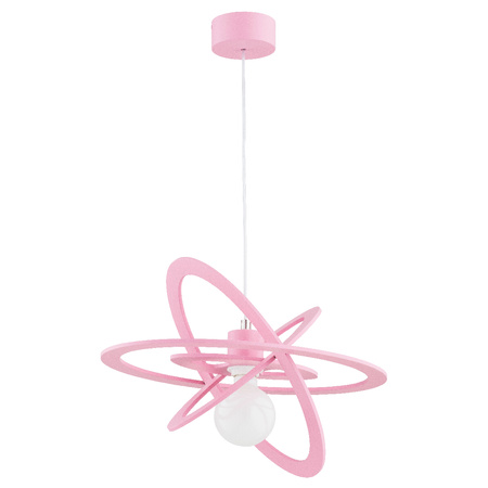 Lampa wisząca ALFA ORLANDO RÓŻOWA 1xE27 34cm | 62139
