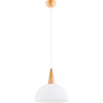 Lampa wisząca ALFA ANJA DREWNIANA 1xE27 30cm | 9626