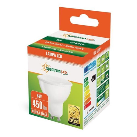 Żarówka LED GU10 230V 6W 3000K | ciepła