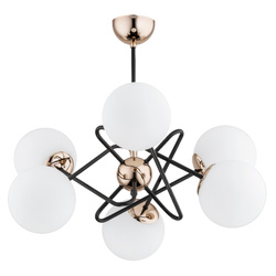 Lampa sufitowa ALFA VIRGINIA ZŁOTA 6xE14 65cm | 63104