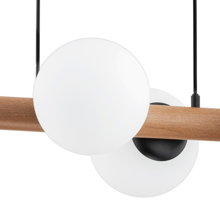 Lampa wisząca ALFA ARAGON DREWNIANA 4xE14 38cm | 63095