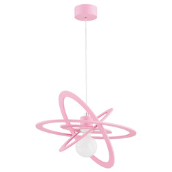 Lampa wisząca ALFA ORLANDO RÓŻOWA 1xE27 34cm | 62139