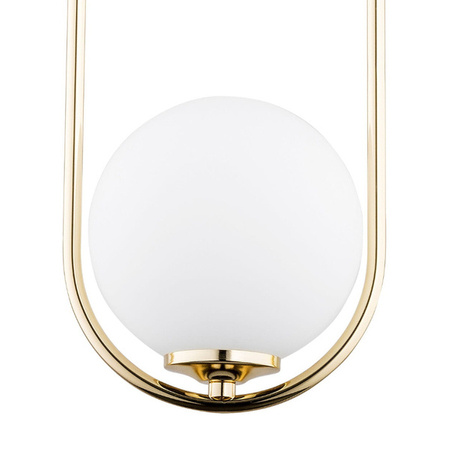 Lampa wisząca ALFA NOVAL L ZŁOTA 1xE14 17cm | 60697