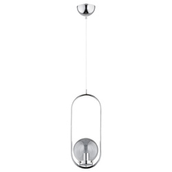 Lampa wisząca ALFA OVAL CHROM 1xE14 17cm | 60699