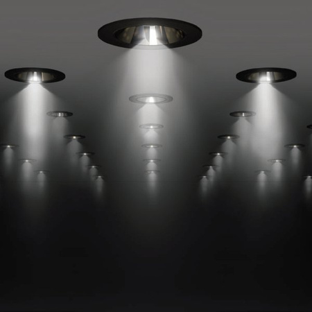 Lampa LED podtynkowa oczko śr, 22cm 30W 3000K 30° WLD MIRROR XL | czarny