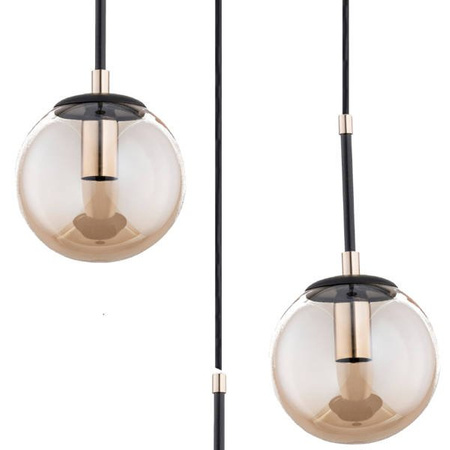 Lampa wisząca ALFA SEBIA CZARNA 3xE14 36cm | 61083