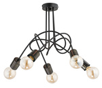 Lampa sufitowa ALFA TANGO 58 NEW CZARNA 5xE27 56cm | 26045