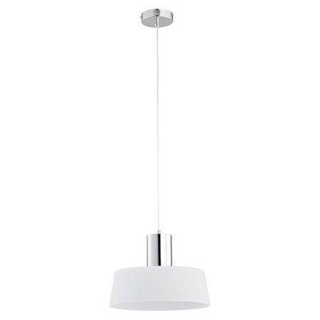 Lampa wisząca zwis LUX chrom/biały śr.30cm