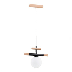Lampa wisząca ALFA TRENDY DREWNIANA 1xE14 32cm | 60925