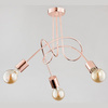 Lampa sufitowa ALFA TANGO MIEDZIANA 3xE27 48cm | 24323