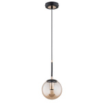 Lampa wisząca ALFA SEBIA CZARNA 1xE14 15cm | 61081