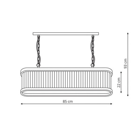 Lampa wisząca GALAXY, czarna z transparentnymi kryształkami, 5x40W E27