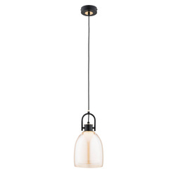 Lampa wisząca ALFA SODA CZARNA & ZŁOTA 1xE27 18cm | 61335