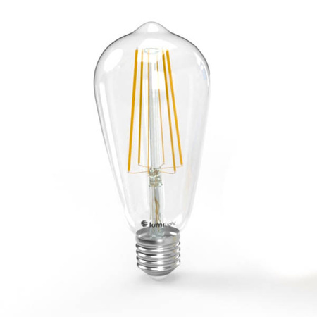 Żarówka LED E27 ST64 7W filament 4000K | barwa neutralna