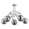 Lampa sufitowa ALFA TANGO GLASS CHROM 5xE14 62cm | 61095
