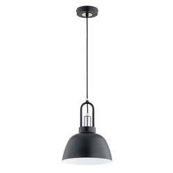 Lampa wisząca ALFA MIRAVE CZARNA & CHROM 1xE27 23cm | 61311