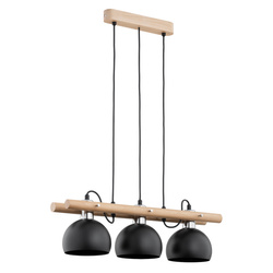 Lampa wisząca ALFA EMORIS DREWNIANA 3xE27 60cm | 62357