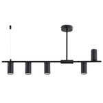 Lampa sufitowa ALFA URANOS CZARNA 5xGU10 85cm | 63314