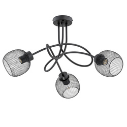 Lampa sufitowa ALFA PRAXIDE CZARNA 3xE27 65cm | 25773