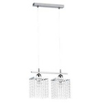 Lampa kryształowa zwis nad stół MOSS szer. 30,5cm