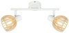 Lampa sufitowa ATARRI listwa 2xE14 biały/drewno 92-68088