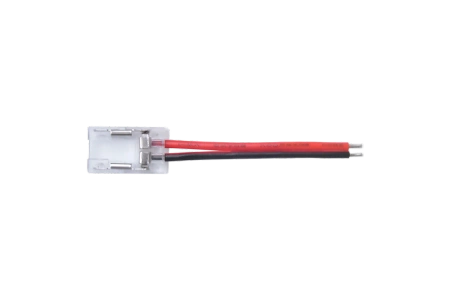 Złącze taśmy LED 8mm z przewodem transparentne 3.5A