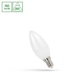 LED ŚWIECOWA E-14 230V 1W COG WW MILKY SPECTRUM