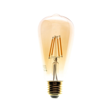 Żarówka Filamentowa LED, E27, ST64, 6W, barwa ciepła 2700K, 700lm, Amber