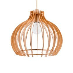 Lampa wisząca ALFA LAVAYA DREWNIANA 1xE27 44cm | 60023