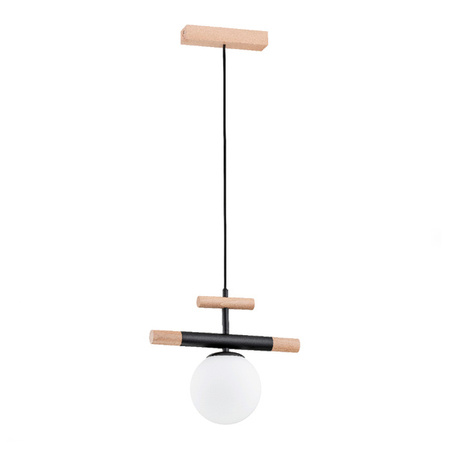 Lampa wisząca ALFA TRENDY DREWNIANA 1xE14 32cm | 60925