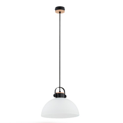 Lampa wisząca ALFA BOLO DREWNIANA 1xE27 30cm | 60605