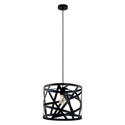 Lampa wisząca ALFA AGAPA CZARNA 1xE27 38cm | 60310