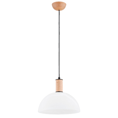 Lampa wisząca ALFA TERRIN DREWNIANA 1xE27 30cm | 61401