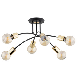 Lampa sufitowa ALFA TILAN CZARNA 6xE27 65cm | 63169