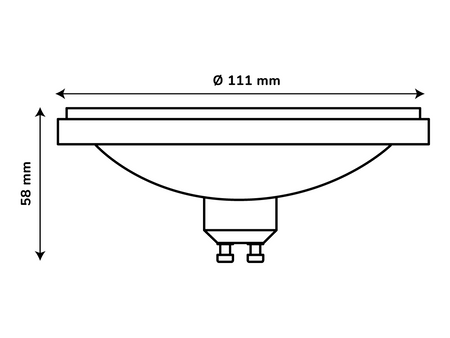 ŻARÓWKA ES111 LEDOM SMD 9W 850LM 4000K NEUTRALNA CZARNA