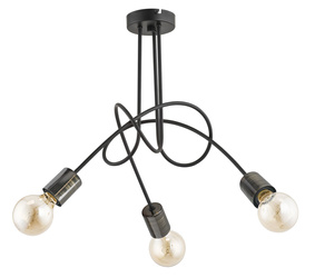 Lampa sufitowa ALFA TANGO 58 NEW CZARNA 3xE27 48cm | 26043