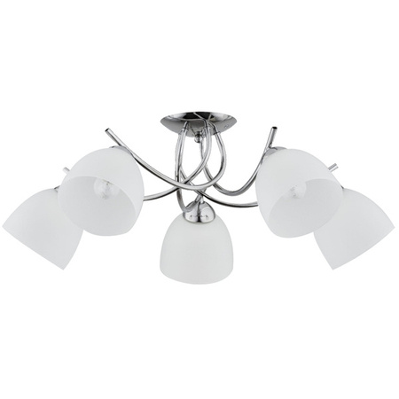 Lampa sufitowa do salonu MARISA 5x E27 wys. 25cm | chrom