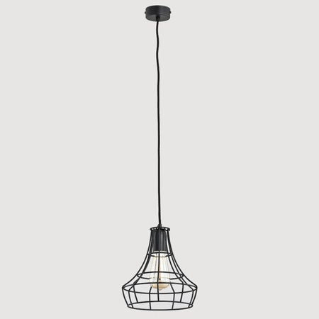 Druciana lampa kratka SOLIX czarna śr. 17,5cm