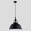 Lampa wisząca ALFA ALCANTARA CZARNA 1xE27 41cm | 60244